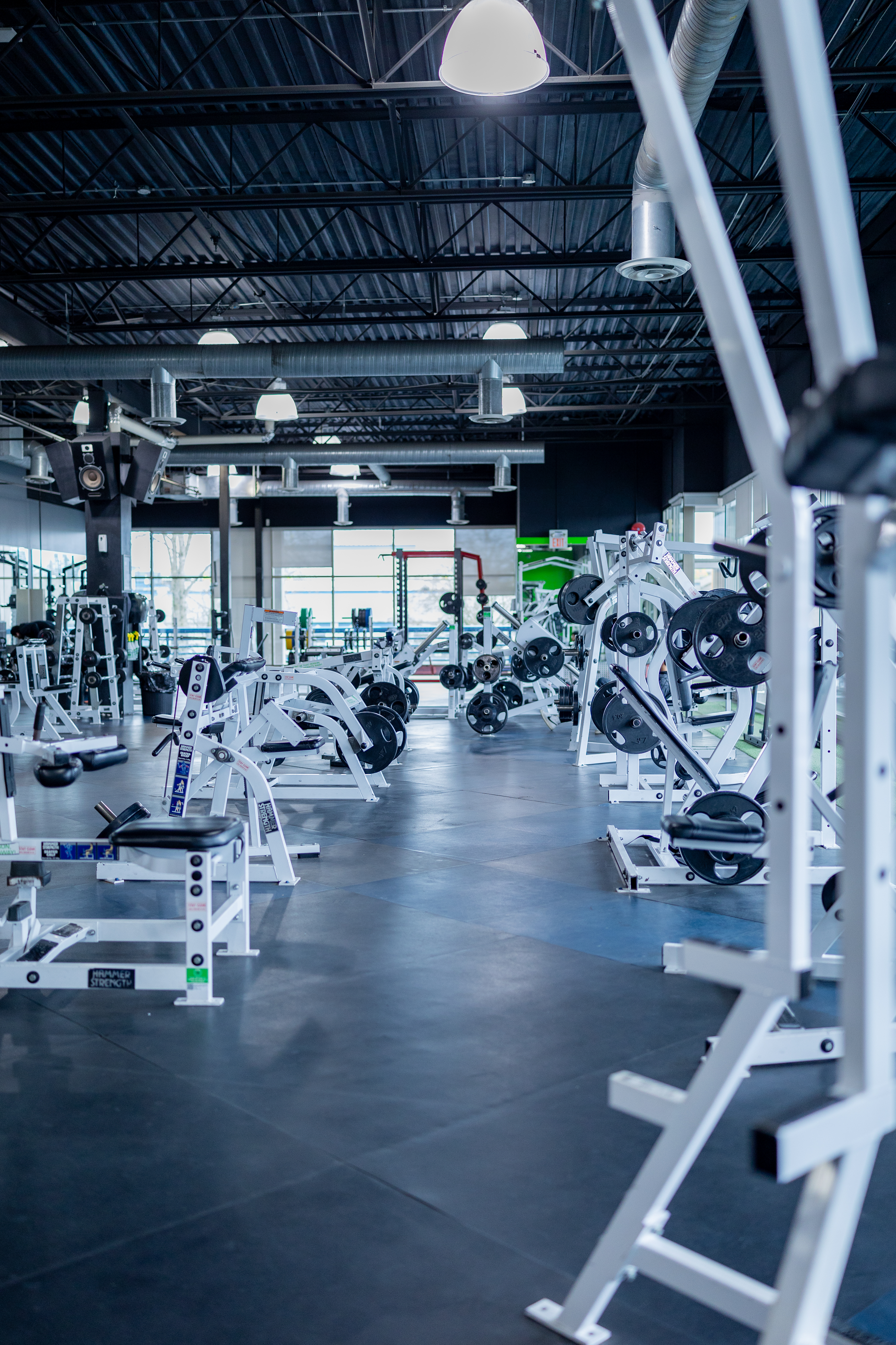 20,000+ square foot gym floor at Flex Fitness